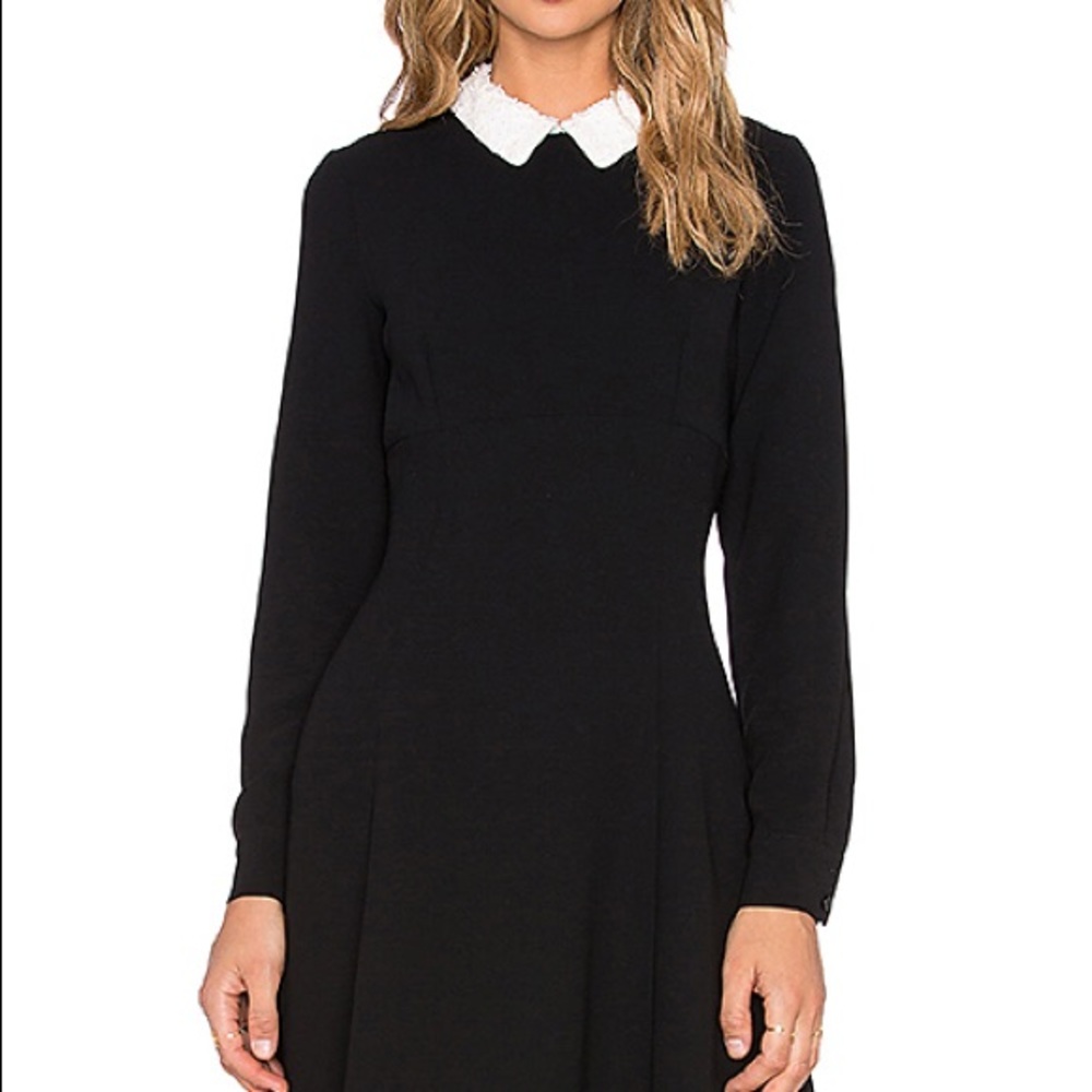 Kate spade sequin collar crepe dreSs